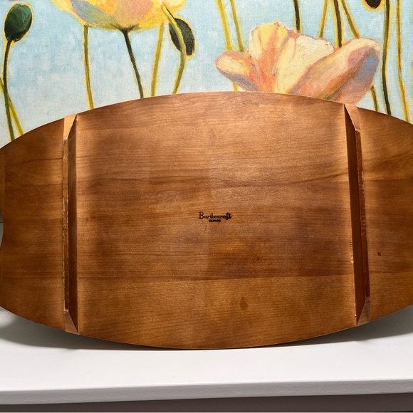 Baribocraft Canada Wood Serving Tray with Handles 24x12in Vintage - Picture 5 of 9
